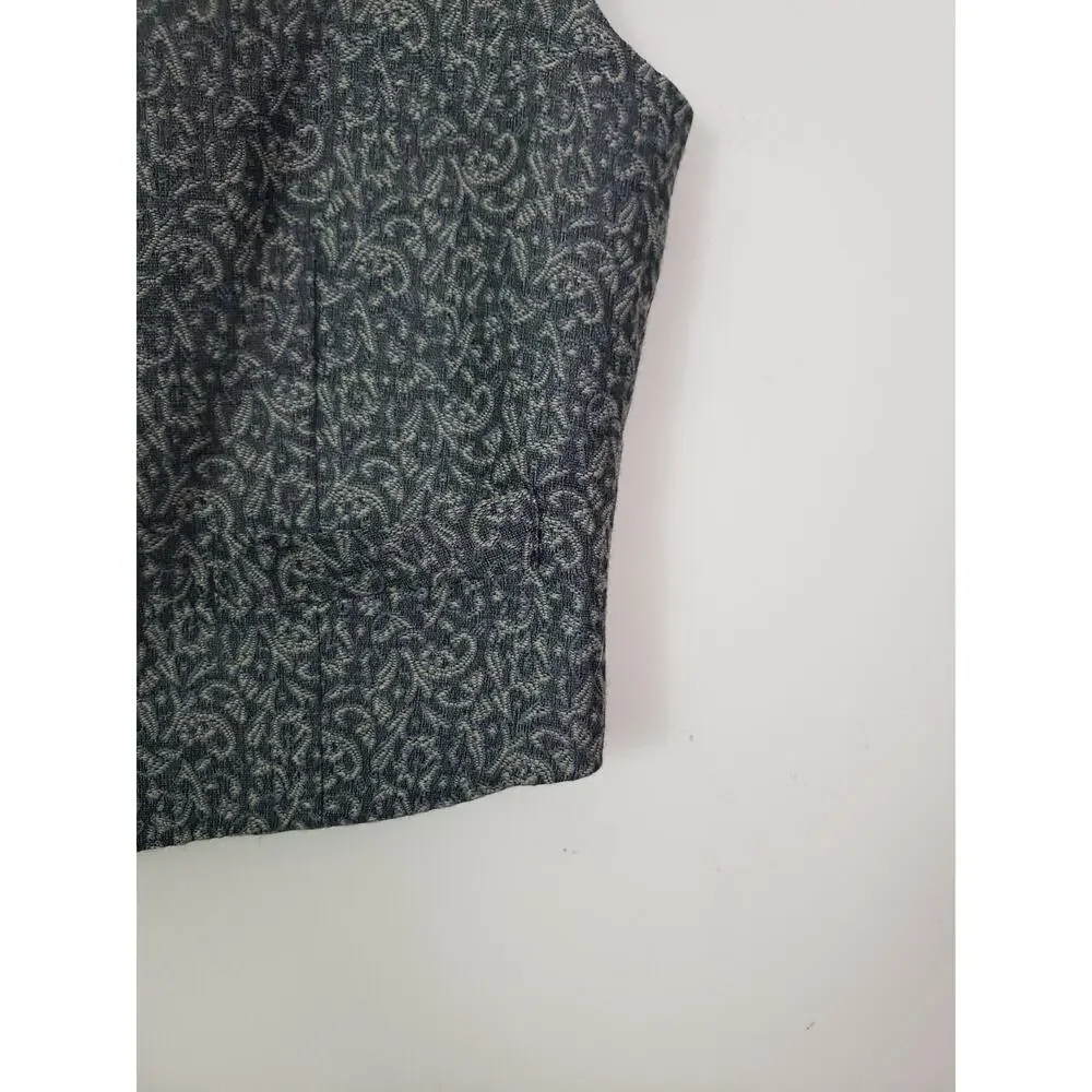 Le Collezioni Structure Made in Italy Knit Vest Mens Size M Patterned Classic